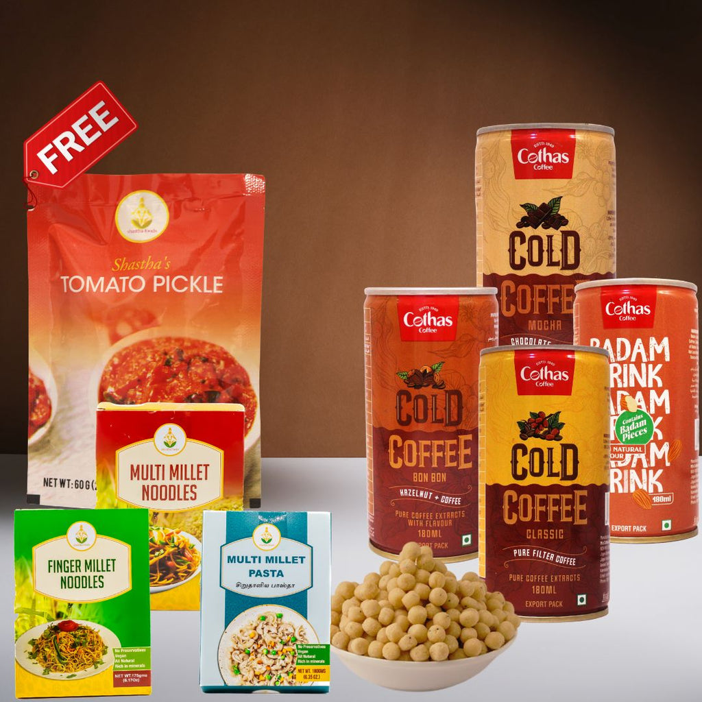 Noodles / Snacks with Cold Coffee Combo (Includes Shipping Charges)