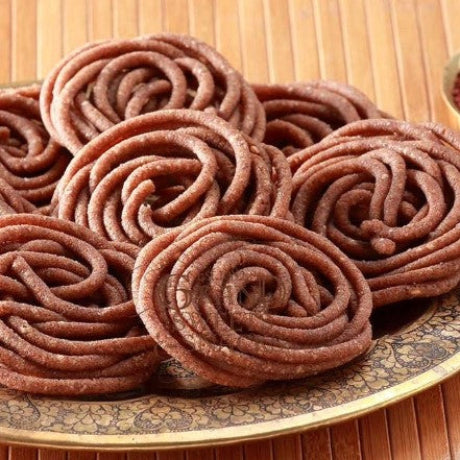 Grand Sweets & Snacks - Ragi (Finger Millet) Thenkuzhal (250 Gms)