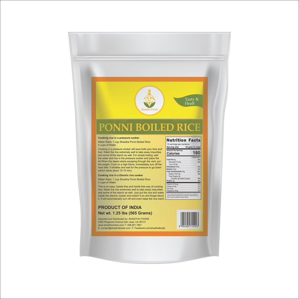 Shastha Ponni Boiled Rice 1.25 lbs