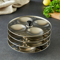 Shastha Instant Pot Regular Idli Stand 4x4 – 590g + Free Coffee, Podi & Pickle (Including Shipping )