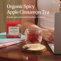 Organic Spicy Apple Cinnamon Tea - Cozy by Dakshin - 16 tea bags | 29 grams