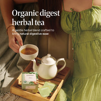 Organic Digest Herbal Tea - Gut Relief by Dakshin - 16 tea bags | 24 grams