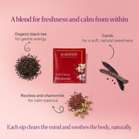 Organic Wild Cherry Blossom Tea - Wellness by Dakshin - 16 tea bags | 29 grams