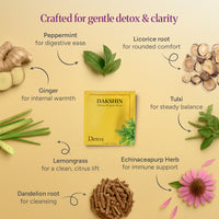Organic Detox Herbal Tea - Cleanse & Renew by Dakshin - 16 tea bags | 24 grams