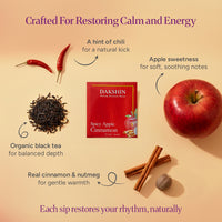 Organic Spicy Apple Cinnamon Tea - Cozy by Dakshin - 16 tea bags | 29 grams