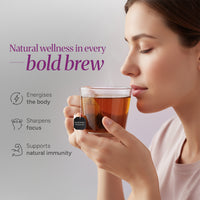 Organic Smoky Black Tea - Bold & Aromatic by Dakshin - 16 tea bags | 29 grams