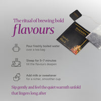 Organic Smoky Black Tea - Bold & Aromatic by Dakshin - 16 tea bags | 29 grams
