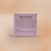 Organic Rose & Cardamom Tea - Calm Digestive by Dakshin - 16 tea bags | 29 grams