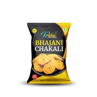 Krushna Bhajani Chakali Round 250g - Authentic Maharashtrian Spiral Snack
