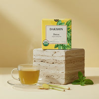 Organic Detox Herbal Tea - Cleanse & Renew by Dakshin - 16 tea bags | 24 grams