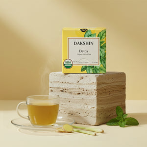 Organic Detox Herbal Tea - Cleanse & Renew by Dakshin - 16 tea bags | 24 grams