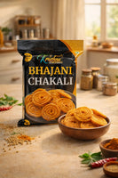 Krushna Bhajani Chakali Round 250g - Authentic Maharashtrian Spiral Snack
