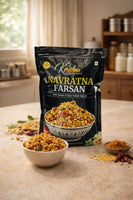 Krushna Navratna Farsan 500g -  Premium Mixed Namkeen