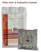 ( Eco Friendly Seed Ganesha ) Plain Clay Kamalar Valampuri " 7 " - Combo Pack C (Includes Free Shipping )