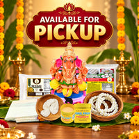 ( Eco Friendly Seed Ganesha )  Color Clay Gundu  " 10.5" - Combo Pack  E (FOR PICKUP ONLY )