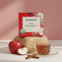 Organic Spicy Apple Cinnamon Tea - Cozy by Dakshin - 16 tea bags | 29 grams