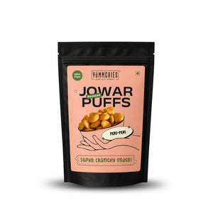 Shastha Jowar Puffs Peri Peri 50g – Crispy & Flavorful Snack