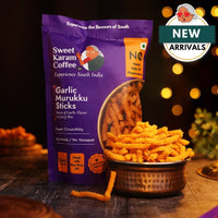 Sweet Karam Coffee (SKC) - Garlic Murukku Sticks - 180g