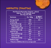 Sweet Karam Coffee (SKC) - Nippattu / Thattai (Crunchy Rice Crackers) 180g