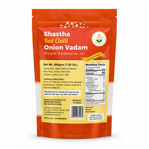 Shastha Red Chilli Onion Vadam 200g (7.05 oz)