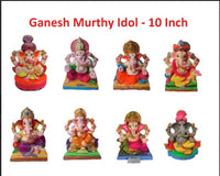 North Indian ganesha  Mruthy " 10 " inches - Combo  (FOR PICKUP ONLY )