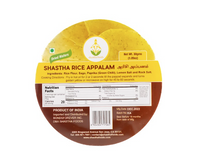 Shastha - Rice Appalam (300 Gms)