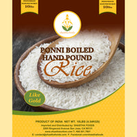 Shastha Ponni Boiled Hand Pound Rice 10 lbs