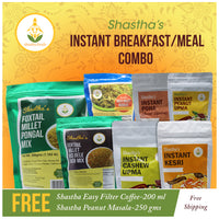 Shastha Instant Breakfast / Meal Combo - Includes Free Shipping