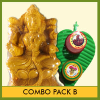 Combo Pack B - 20 Lakshmi Idols, Turmeric & Kumkum