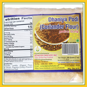Grand Sweets & Snacks - Dhania Podi (200 Gms)