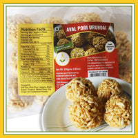 Grand Sweets & Snacks - Aval Pori Urundai (Sweet Flattend Rice) (250 Gms)