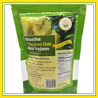 Shastha Crispy Green Chilli Rice Vadam (100 gms)