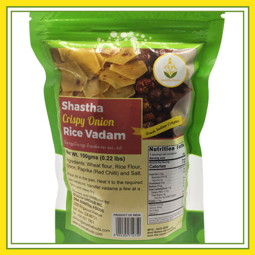 Shastha Crispy Onion  Rice Vadam (100 gms)