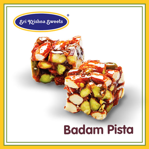 Sri Krishna Sweets Badam Pista Nuts Mithai 200 Gms