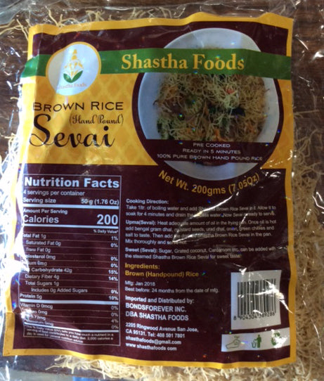 Shastha - Brown Rice Sevai (200 Gms)