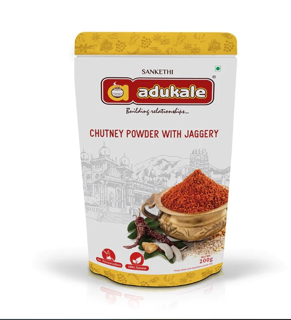 Adukale Chutney Powder with Jaggery 200g